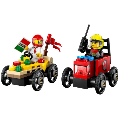 60458 LEGO Pizza vs. Fire Truck Race Car Pack