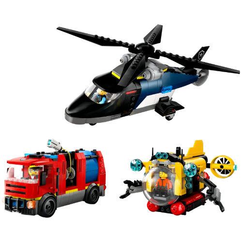 60462 LEGO Helicopter Fire Truck Submarine